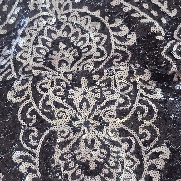 One Clothing Sweetheart Neck Cocktail Romper Evening Shorts Sequin Black - Picture 11 of 12